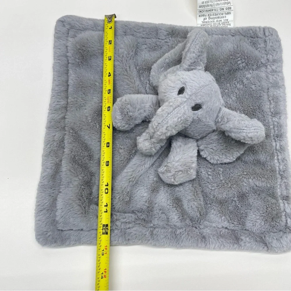 Gray Elephant Lovey Baby Security Blanket By SL Home Fashion Baby Toy Plush Soft